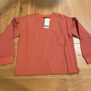 Tea Collection Ruffle Long sleeve top - Girls size 7